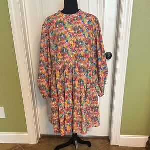 Leona Edminston Colorful Floral Midi Dress